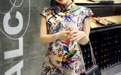 写真旗袍衣服,写真中的传统服饰风情